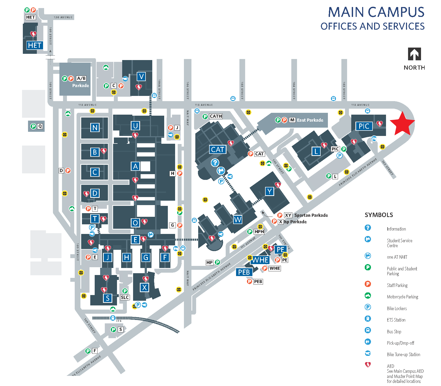 NAIT Campus Map 